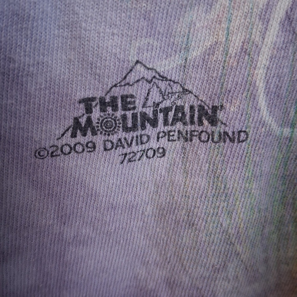 The Mountain 2009 Unicorn W/ Castle Lilac Tie Dye SS Tee Large Whimsygoth EUC - Picture 7 of 10